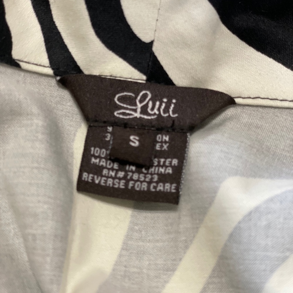 Luii Zebra Print Jacket Size Small - image 2